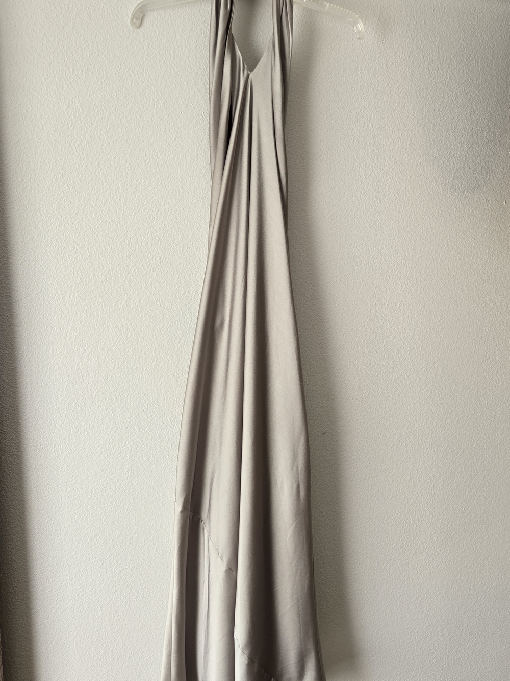 Show Me Your MuMu - Jasmine Halter Maxi Dress Moss Green Luxe Satin Women's - Picture 15 of 16